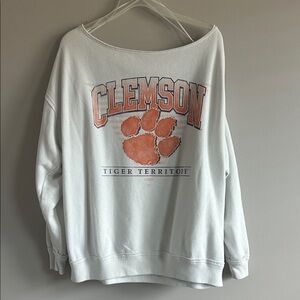 Hollister Off-Shoulder Clemson Sweater